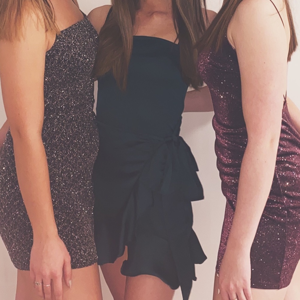 Dark Green Wrap Dress